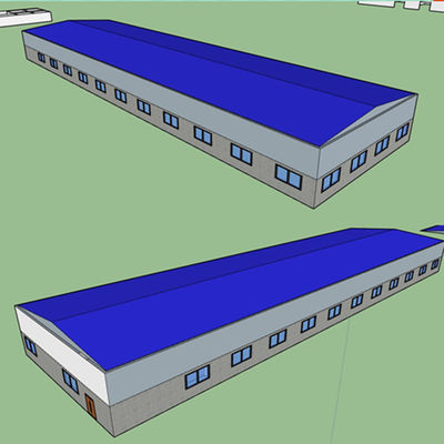 गुणवत्ता  Q355 / Q235 Steel Structure Farm Frame Prefab Building Construction GB फैक्टरी