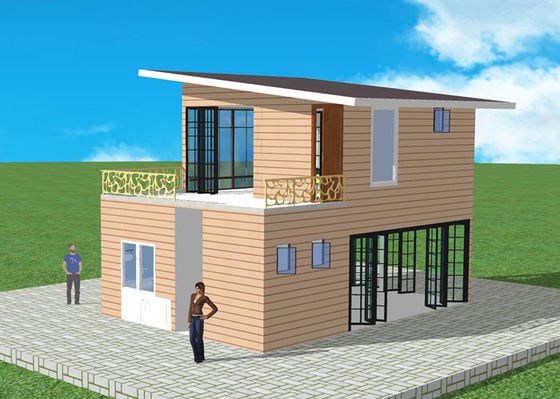 गुणवत्ता  Prefab Lightweight Steel Structure Q235 Light Steel Villa Duplex Apartment फैक्टरी