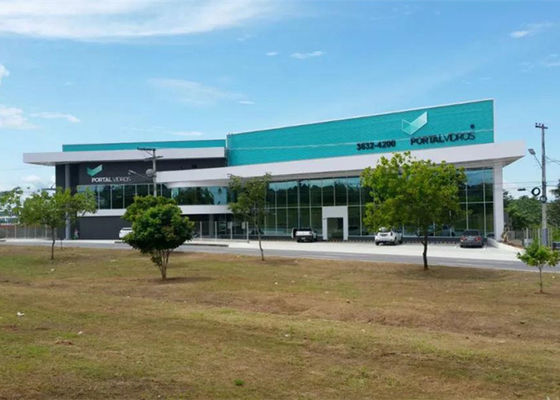 गुणवत्ता  Q355 Steel Frame Commercial Buildings Windproof Steel Structure Exhibition Hall फैक्टरी