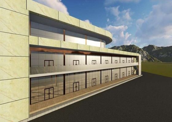स्टील प्रीफैब्रिकेटेड शॉपिंग मॉल सुपरमार्केट डेकोइलिंग कस्टम स्टील स्ट्रक्चर
