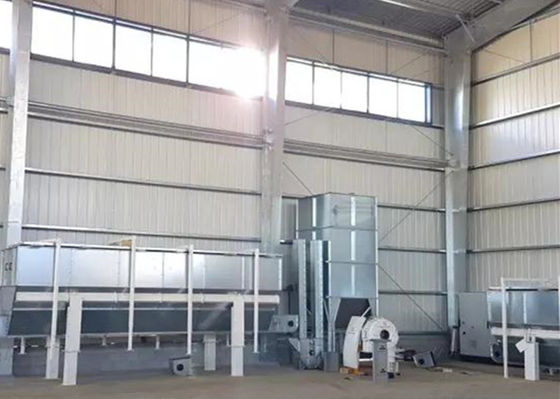 Q235 / Q355 स्टील स्ट्रक्चर वर्कशॉप पूर्वनिर्मित स्टील फ्रेम बिल्डिंग