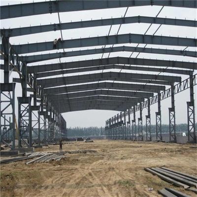 ​Q235/Q355 स्टील स्ट्रक्चर वर्कशॉप पूर्वनिर्मित स्टील फ्रेम बिल्डिंग