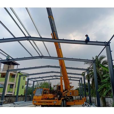 ​लाइट गेज स्टील फ्रेम निर्माण पोर्टल फ्रेम स्टील स्ट्रक्चर वेयरहाउस