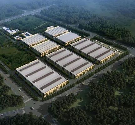 Q235 / Q355 स्टील स्ट्रक्चर वेयरहाउस पूर्वनिर्मित स्टील फ्रेम बिल्डिंग