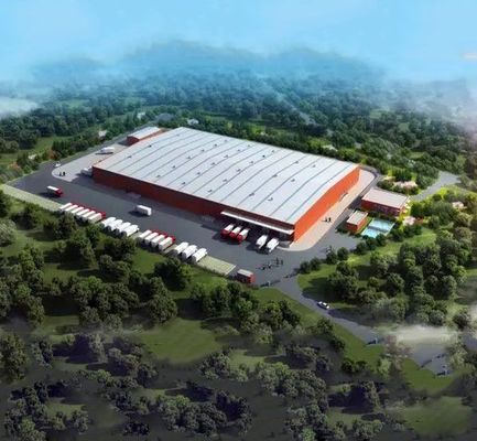 टिकाऊ औद्योगिक इस्पात संरचना कार्यशाला भवन झुकने ISO9001