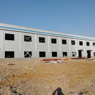 गेबल फ्रेम लाइट मेटल बिल्डिंग इंडस्ट्रियल स्टील स्ट्रक्चर कार्यशाला
