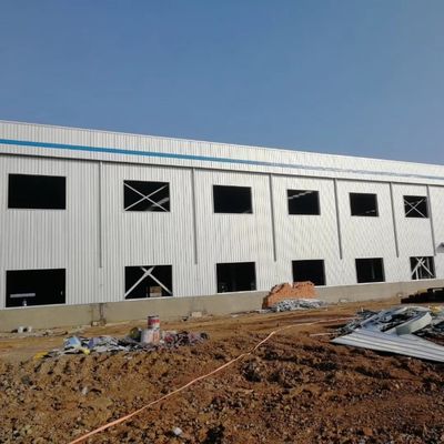 गेबल फ्रेम लाइट मेटल बिल्डिंग इंडस्ट्रियल स्टील स्ट्रक्चर कार्यशाला