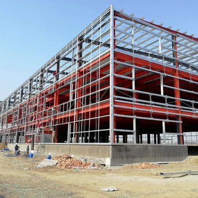 औद्योगिक उपयोग के लिए तेजी से इकट्ठे पूर्वनिर्मित इस्पात संरचना कार्यशाला