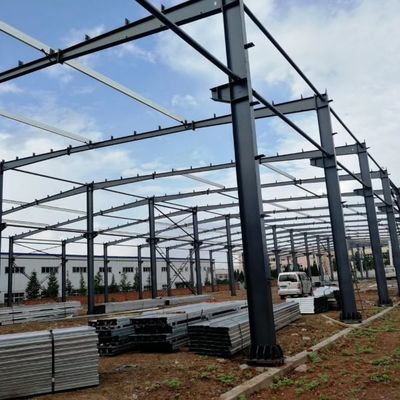 पूर्वनिर्मित फ्रेम अग्निरोधक बड़े स्पैन स्टील संरचना कार्यशाला