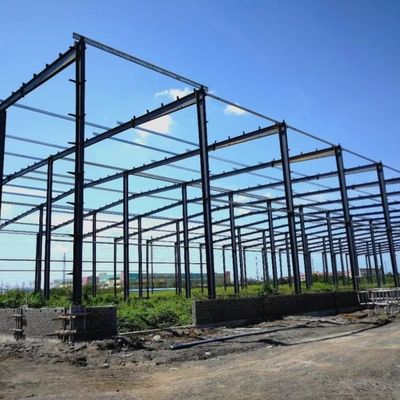 पोर्टल फ्रेम स्टील संरचना एच सेक्शन स्टील के साथ भंडारण के लिए गोदाम