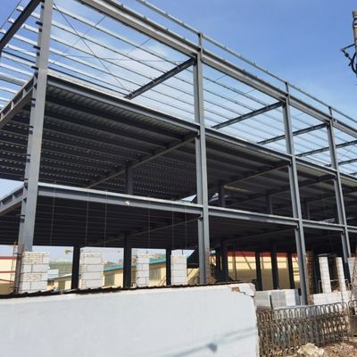 अच्छी भार सहन क्षमता के साथ वेल्डेड एच सेक्शन स्टील संरचना गोदाम
