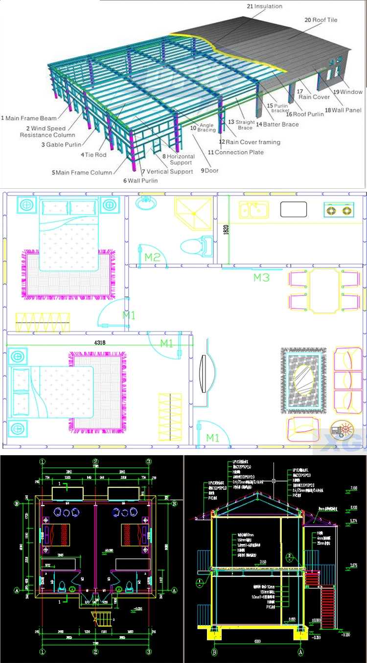 Quality Assurance China Building Material Construction Fabrication Cheap Price Steel Structure Warehouse