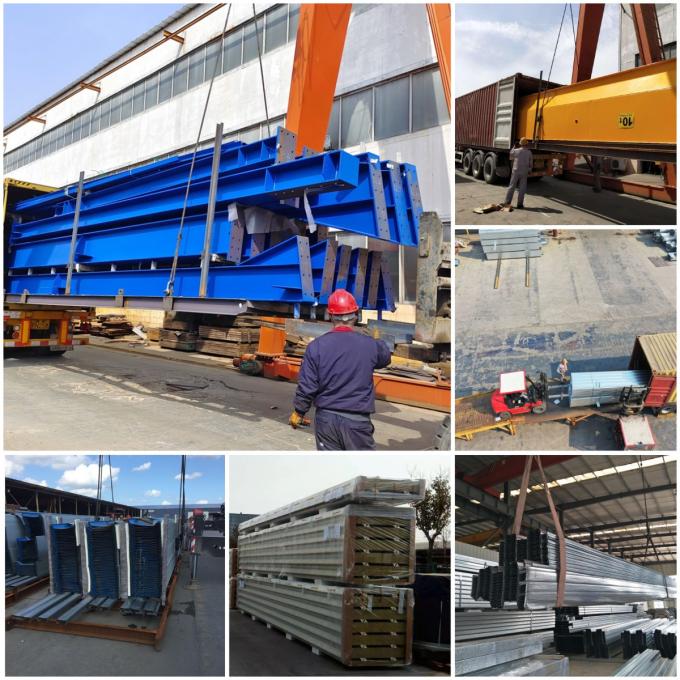 स्टील स्ट्रक्चर वर्कशॉप इंडस्ट्री बिल्डिंग एच टाइप कॉलम सी टाइप पुर्लिन 4